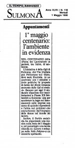 1990.05.01. Messaggero. Manifestazioni primo maggio